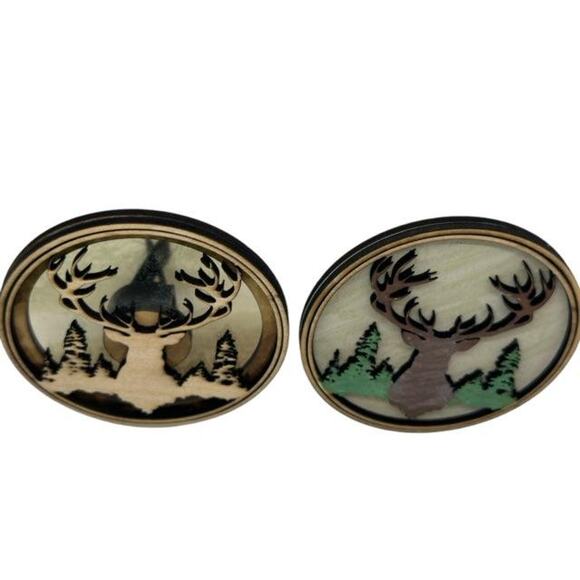 Hunting Hunters Deer Bull Custom Car Air Freshener Laser Engraved Vent Clip On - Picture 4 of 7